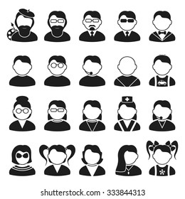 User icons. Set on a white background.