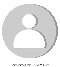 User icons. Vector avatar, member, profile, person silhouette, face pictograms for web.  Suitable for social media profiles, icons, screensavers and as a template. design eps 10. 
