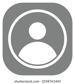 User icons. Vector avatar, member, profile, person silhouette, face pictograms for web.  Suitable for social media profiles, icons, screensavers and as a template. design eps 10. 