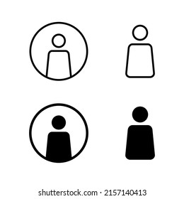 User Icons vector. person sign and symbol. people icon. 