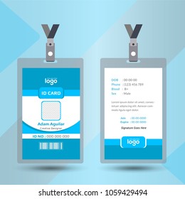 Identification Card Lanyard Set Isolated Vector Stock Vector (Royalty ...