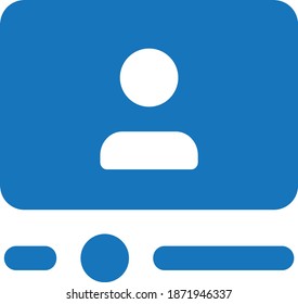 user id icon. profile icon vector
