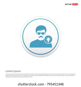 User Idea icon White Background icon template