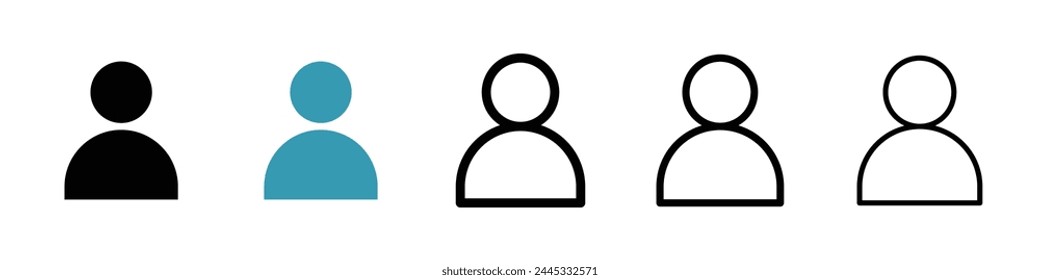 User Identification and Social Avatar Icons. Online Profile and Digital Persona Symbols.