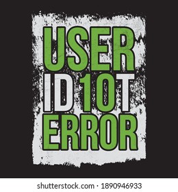 User Idiot Quote for your brand Icon, Vector, Silhouette symbol design
