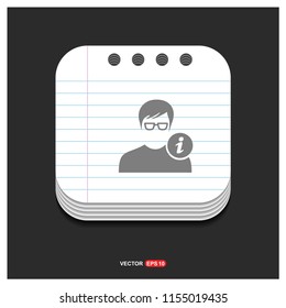 User Info Icon - Free vector icon