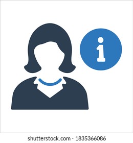 User information, account, business support icon