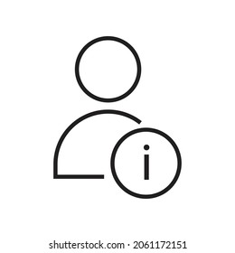 User information icon design vector illustration