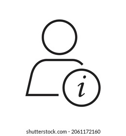 Design des Benutzerinformationssymbols, Vektorgrafik