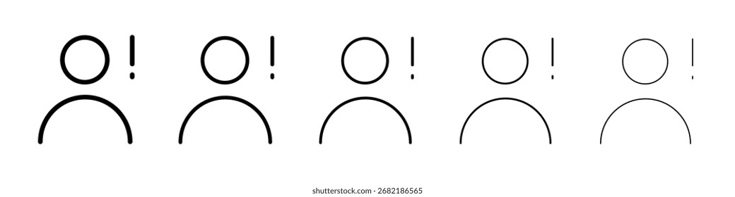 Benutzerinformationen Symbol flache Illustration, Logo