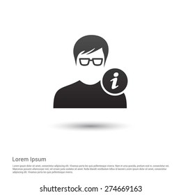 User With Information / Info sign