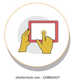 user input icon trendy icon on white background for web graphic