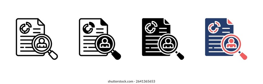 User Insight icon sheet multiple style collection