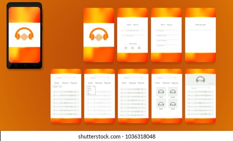 user intarface music application