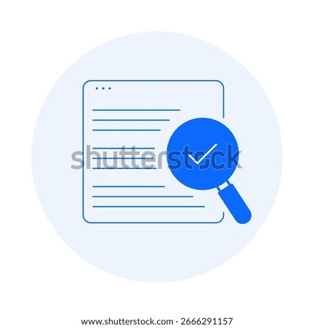 User Intent Alignment Icon – Aligning content with user search intent for SEO. Vector icon.