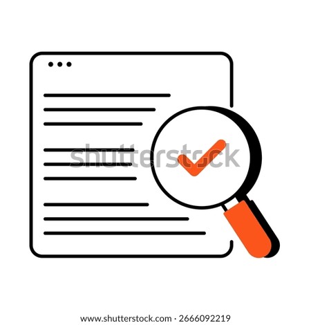 User Intent Alignment icon – Search results aligned with user intent. Optimized content strategy. Vector icon.
