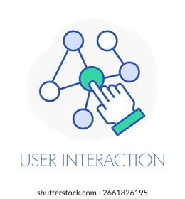 Interacción de usuario, Hacer clic, Comprometerse, Diseño de UX, Icono de experiencia