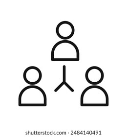User interaction icon black and white vector sign