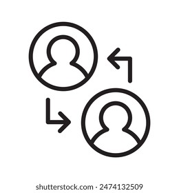 User Interaction Icon Ideal for UX and Web Design Illustrations