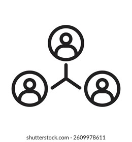 User interaction icon Line Art Logo set