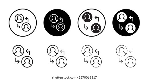 User interaction icon Outline vector for web ui