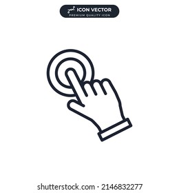 User interaction icon symbol template for graphic and web design collection logo vector illustration