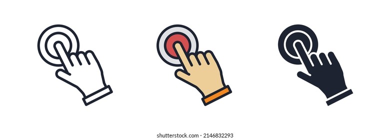 User interaction icon symbol template for graphic and web design collection logo vector illustration