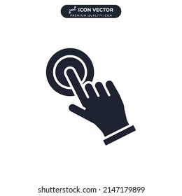 User interaction icon symbol template for graphic and web design collection logo vector illustration