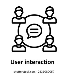 User interaction Vector icon which can easily modify or edit 