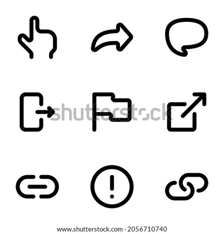 User interactions web share buttons and more basic and minimalist icons. Small icons for mobile apps.