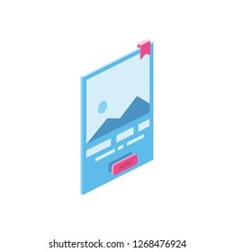 User Interface 3D Vector Isometric icon