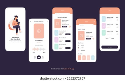 User Interface for Audio Book App