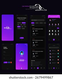 Interface do usuário para aplicativos SNS baseados em áudio