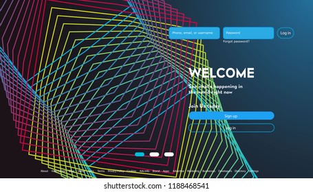User interface for Big data flow processing concept, cloud database, isometric vector, web hosting and server room icons. Smart city concept in database system with abstract background