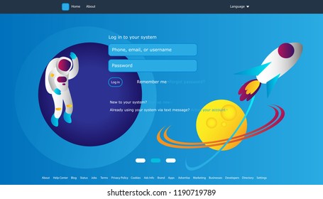 User interface for Big data flow processing concept, cloud database, isometric vector, web hosting and server room icons. Space concept in database system with abstract background
