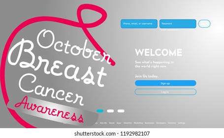 User Interface For Big Data Flow Processing Concept, Cloud Database, Isometric Vector, Web Hosting And Server Room Icons. Breast Cancer Awareness Concept In Database System