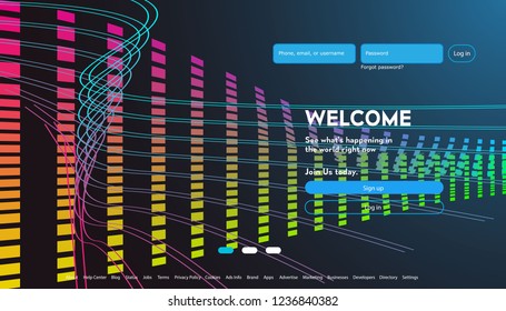User interface for Big data flow processing concept, cloud database, isometric vector, web hosting and server room icons. Smart city concept in database system