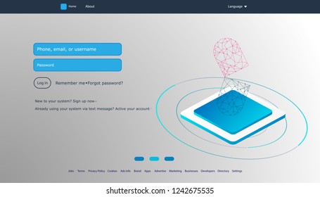 User interface for Big data flow processing concept, cloud database, isometric vector, web hosting and server room icons. Smart city concept in database system