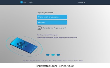 User interface for Big data flow processing concept, cloud database, isometric vector, web hosting and server room icons. Smart city concept in database system