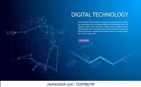 User interface for Big data flow processing concept, cloud database, isometric vector, web hosting and server room icons. business and technology concept in database system