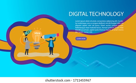 User interface for Big data flow processing concept, cloud database, isometric vector, web hosting and server room icons. business and technology concept in database system