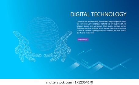 User interface for Big data flow processing concept, cloud database, isometric vector, web hosting and server room icons. business and technology concept in database system