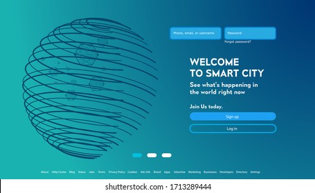 User interface for Big data flow processing concept, cloud database, isometric vector, web hosting and server room icons. business and technology concept in database system
