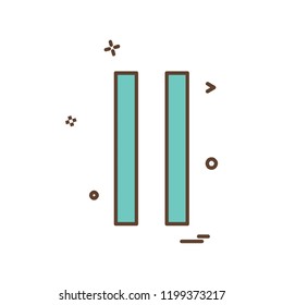 User Interface button icon design vector