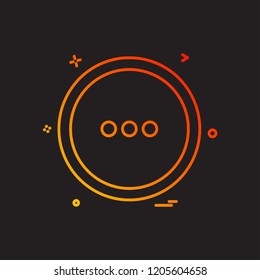 User interface button icon design vector