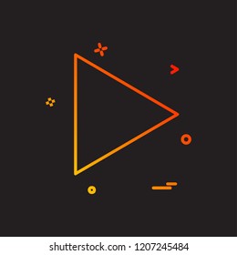 User Interface button icon design vector