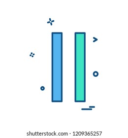 User Interface button icon design vector