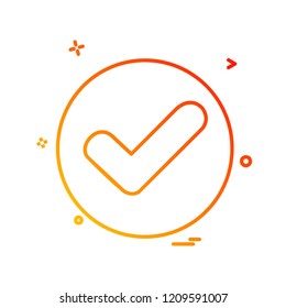 User Interface button icon design vector