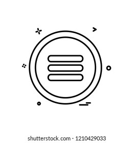 User interface button icon design vector