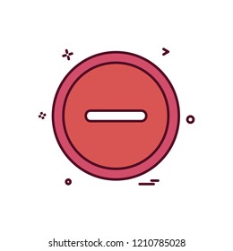 User interface button icon design vector